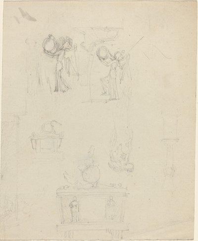 Foglio di Studi [recto e verso] da John Flaxman