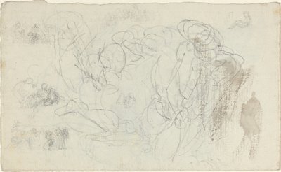 Foglio di studi [recto e verso] da John Flaxman