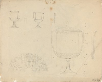 Foglio di studi [recto e verso] da John Flaxman