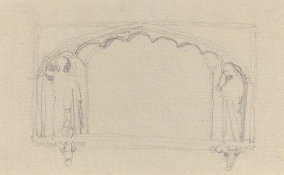 Schizzo per un Monumento Gotico (il Monumento Simcoe?) da John Flaxman