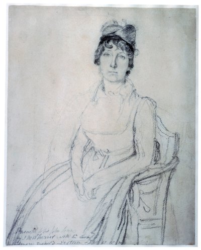 Schizzo di Eliza Soane, c.1800 da John Flaxman