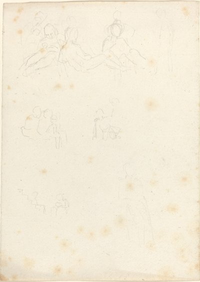 Studi di figure sedute e reclinate da John Flaxman
