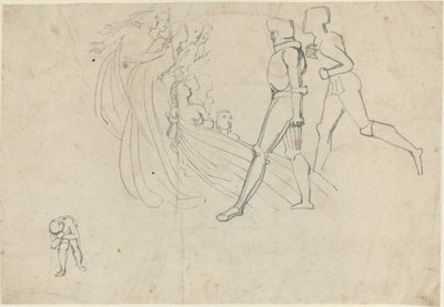 Studio per Il pellegrinaggio del cristiano (?) da John Flaxman