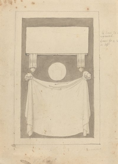 Tre campi di iscrizione da John Flaxman