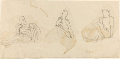 Tre figure sedute da John Flaxman
