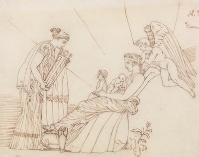 A Febo alla sua nascita, da Eschilo, Furie da John Flaxman