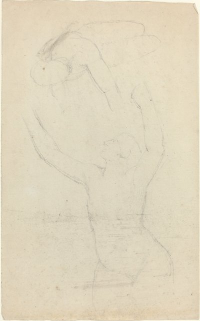 Due figure in volo che si tendono la mano da John Flaxman
