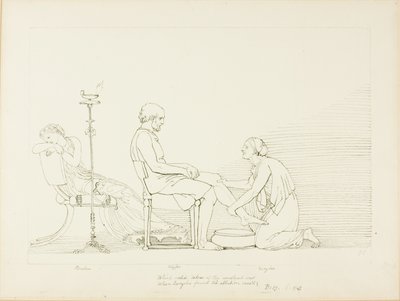 Ulisse, Penelope ed Euriclea da John Flaxman