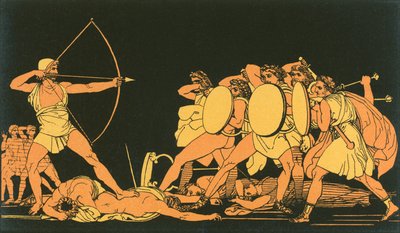 Ulisse uccide i pretendenti da John Flaxman