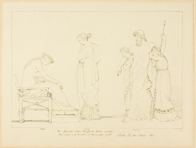 Vulcano e Teti da John Flaxman