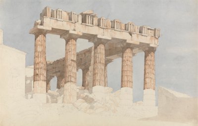 Il lato est e sud del Partenone da John Foster