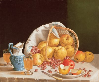 Natura morta con mele gialle da John Francis