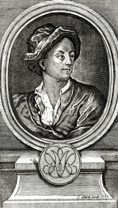 Matthew Prior, inciso da J. Clark, 1722 da John Francis Rigaud