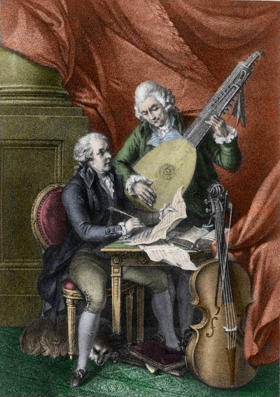 Wolfgang Amadeus Mozart e Franz Joseph Haydn da John Francis Rigaud