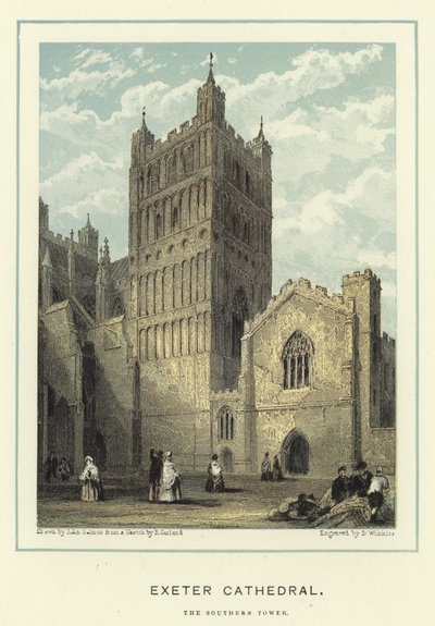 Cattedrale di Exeter, la torre meridionale da John Francis Salmon