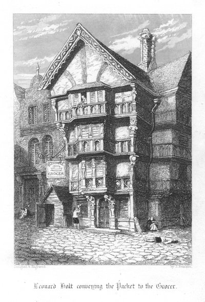 Scena da Old St Pauls di William Harrison Ainsworth, 1855 da John Franklin