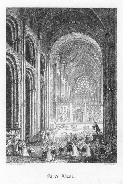 Scena da Old St Pauls di William Harrison Ainsworth da John Franklin