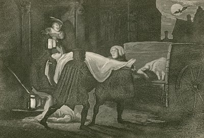 Il Corpo di Amabel portato al Carro dei Morti da John Franklin