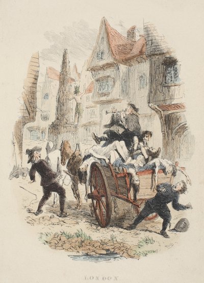 Pagina del Titolo da Old St. Pauls, di William Harrison Ainsworth, pub. 1855 da John Franklin