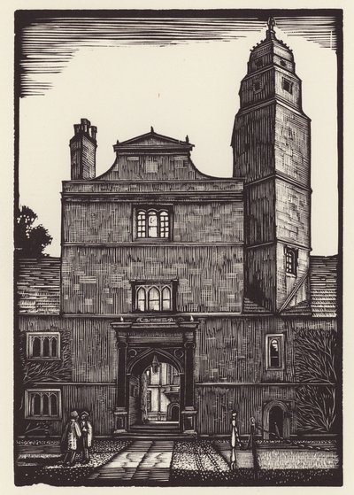 Cambridge: Caius (xilografia) da John Frederick Greenwood