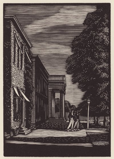 Cambridge: Downing (xilografia) da John Frederick Greenwood