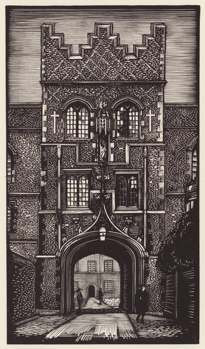 Cambridge: Jesus (xilografia) da John Frederick Greenwood