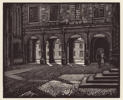 Cambridge: Peterhouse (xilografia) da John Frederick Greenwood