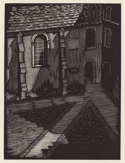 Cambridge: Trinity Hall (xilografia) da John Frederick Greenwood