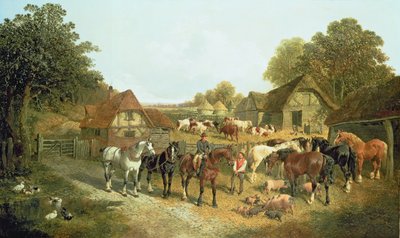Una fattoria inglese da John Frederick Herring Senior