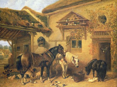 Porta del cottage e fattoria da John Frederick Herring Senior