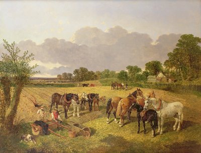 Squadra di aratura a riposo da John Frederick Herring Senior
