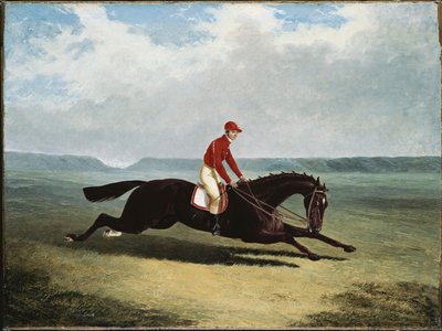 Il barone con Bumpy Up, a Newmarket da John Frederick Herring Senior