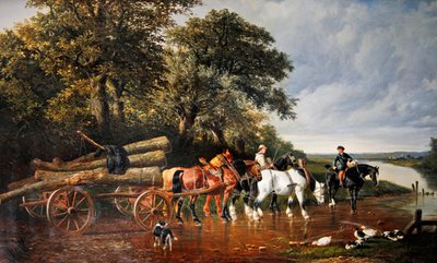 Il carro del legname da John Frederick Herring Senior