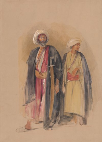 Lo sceicco Hussein di Gebel Tor e suo figlio da John Frederick Lewis