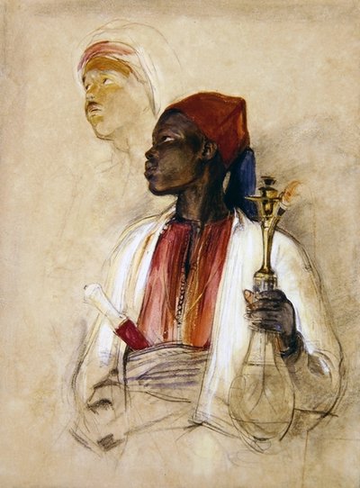 Studio per il portatore di pipa, c.1856 da John Frederick Lewis