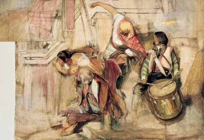 Studio per la proclamazione di Don Carlos da John Frederick Lewis