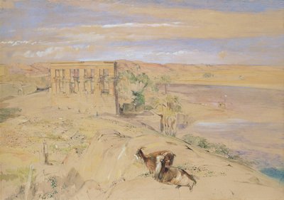 Il Tempio Ipatrale a Philae, 1850 da John Frederick Lewis
