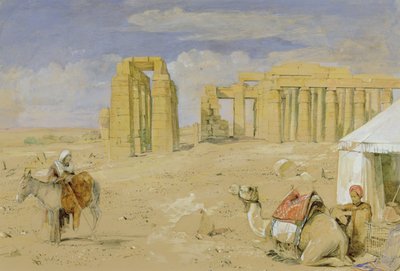 Il Ramesseum a Tebe, c.1850 da John Frederick Lewis