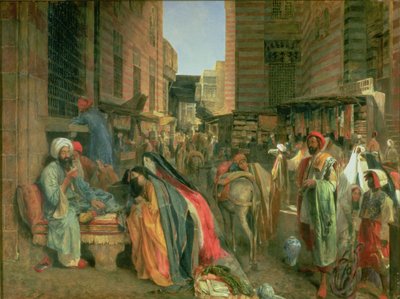La strada e la moschea di Ghooreyah, Il Cairo da John Frederick Lewis