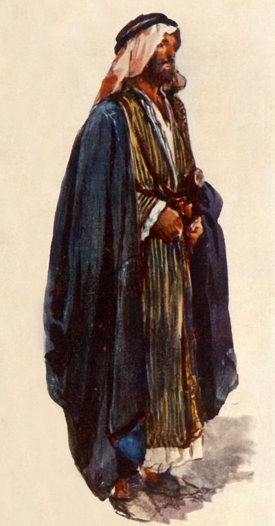 Contadino arabo. Vicinanze di Gerusalemme, 1902 da John Fulleylove