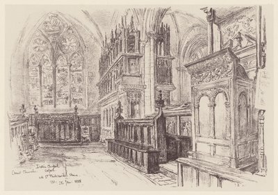 Chiesa di Cristo, Interno della Cappella Latina da John Fulleylove