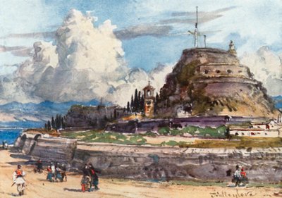 Corfù. Il Vecchio Forte da Ovest da John Fulleylove