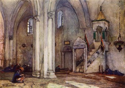 Interno della Moschea a Samaria da John Fulleylove