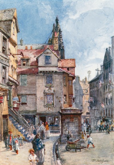 Casa di John Knox, High Street da John Fulleylove