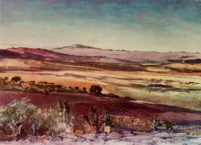 Monte Hermon dalle pendici del Tabor, 1902 da John Fulleylove