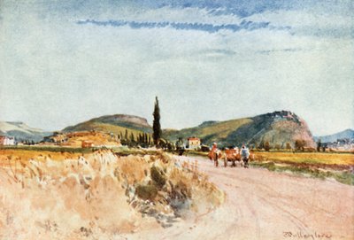 Nauplia e Tirinto dalla strada per Argo da John Fulleylove