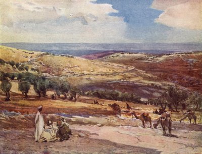 Sulla strada da Gerusalemme a Betania da John Fulleylove