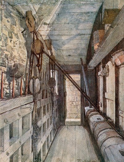 Portcullis nella Torre Sanguinosa da John Fulleylove