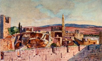 Parte della Cittadella di Gerusalemme, 1902 da John Fulleylove