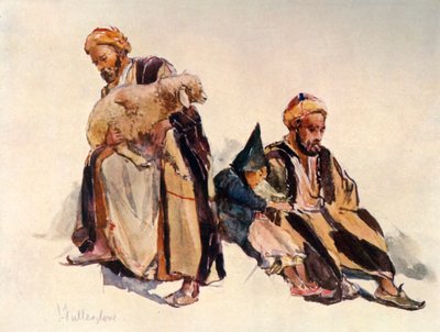 Pastori siriani e pastorello, 1902 da John Fulleylove